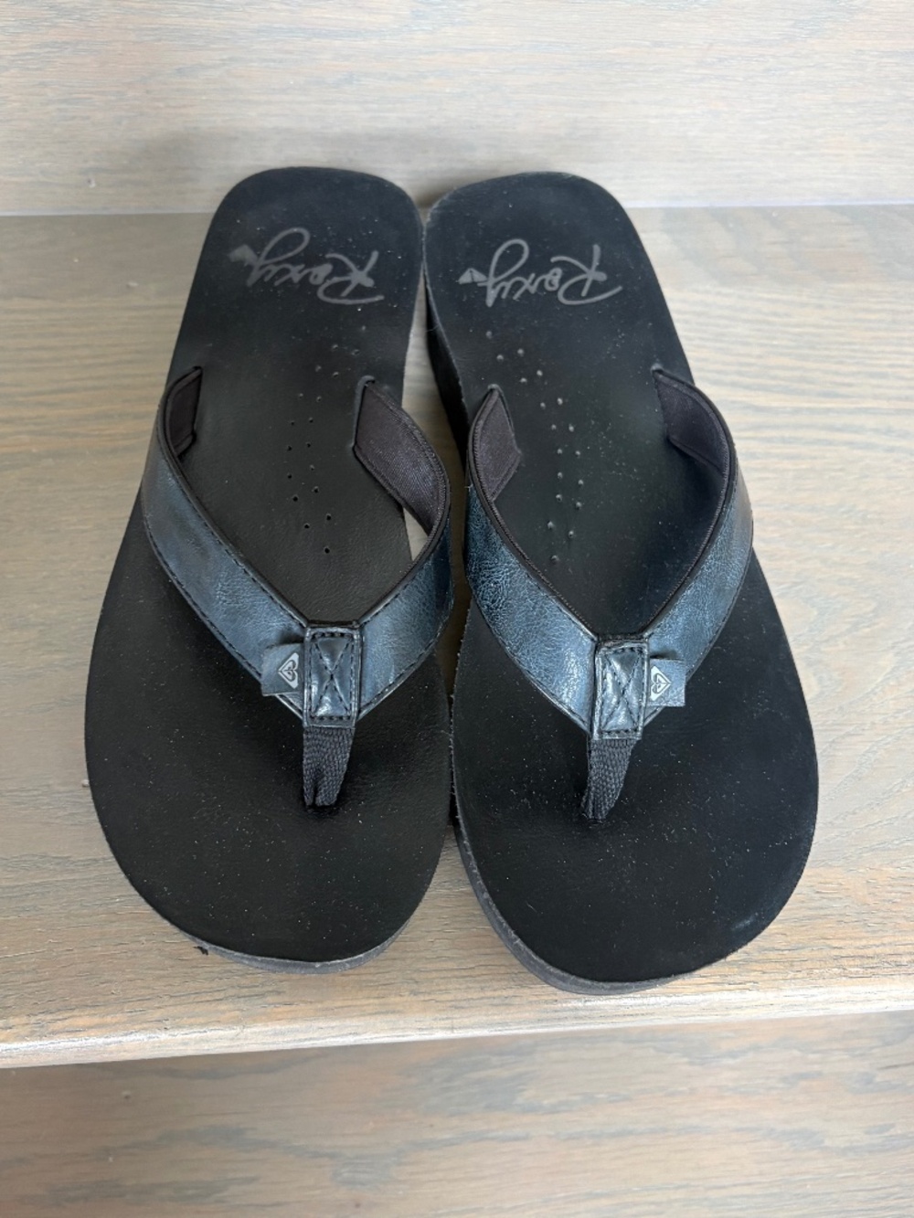 Roxy Wedge Flip Flops - Picture 2 of 11